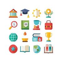 Education Icon Set Collection for Documents, Websites and Mobile Applications vector