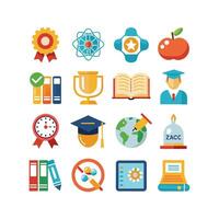 Education Icon Set Collection for Documents, Websites and Mobile Applications vector