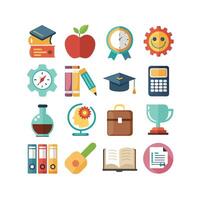 Education Icon Set Collection for Documents, Websites and Mobile Applications vector