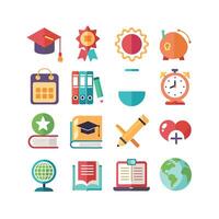 Education Icon Set Collection for Documents, Websites and Mobile Applications vector