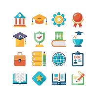 Education Icon Set Collection for Documents, Websites and Mobile Applications vector