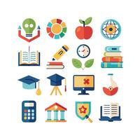 Education Icon Set Collection for Documents, Websites and Mobile Applications vector