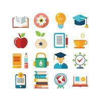 Education Icon Set Collection for Documents, Websites and Mobile Applications vector