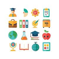 Education Icon Set Collection for Documents, Websites and Mobile Applications vector