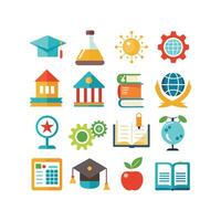 Education Icon Set Collection for Documents, Websites and Mobile Applications vector