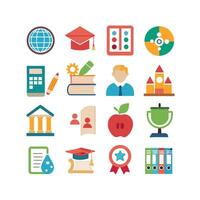 Education Icon Set Collection for Documents, Websites and Mobile Applications vector
