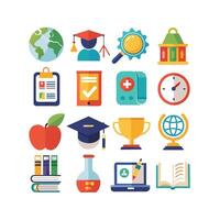 Education Icon Set Collection for Documents, Websites and Mobile Applications vector