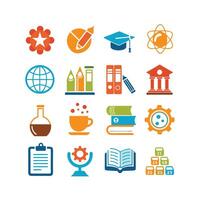Education Icon Set Collection for Documents, Websites and Mobile Applications vector