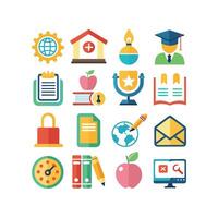 Education Icon Set Collection for Documents, Websites and Mobile Applications vector