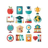 Education Icon Set Collection for Documents, Websites and Mobile Applications vector
