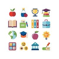 Education Icon Set Collection for Documents, Websites and Mobile Applications vector
