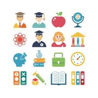 Education Icon Set Collection for Documents, Websites and Mobile Applications vector