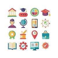 Education Icon Set Collection for Documents, Websites and Mobile Applications vector