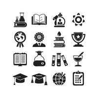 Education Icon Set Collection for Documents, Websites and Mobile Applications vector