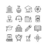 Education Icon Set Collection for Documents, Websites and Mobile Applications vector