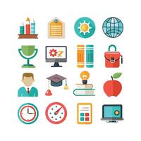 Education Icon Set Collection for Documents, Websites and Mobile Applications vector