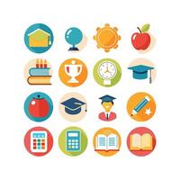 Education Icon Set Collection for Documents, Websites and Mobile Applications vector