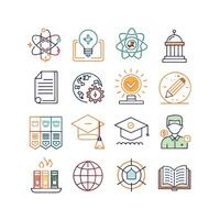 Education Icon Set Collection for Documents, Websites and Mobile Applications vector