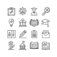Education Icon Set Collection for Documents, Websites and Mobile Applications vector