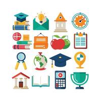 Education Icon Set Collection for Documents, Websites and Mobile Applications vector