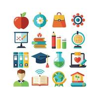 Education Icon Set Collection for Documents, Websites and Mobile Applications vector