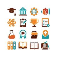 Education Icon Set Collection for Documents, Websites and Mobile Applications vector