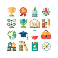 Education Icon Set Collection for Documents, Websites and Mobile Applications vector