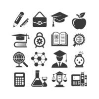 Education Icon Set Collection for Documents, Websites and Mobile Applications vector