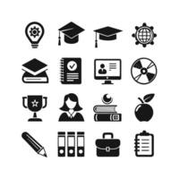 Education Icon Set Collection for Documents, Websites and Mobile Applications vector