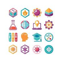 Education Icon Set Collection for Documents, Websites and Mobile Applications vector