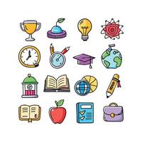 Education Icon Set Collection for Documents, Websites and Mobile Applications vector