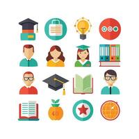 Education Icon Set Collection for Documents, Websites and Mobile Applications vector