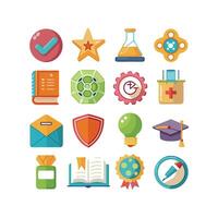 Education Icon Set Collection for Documents, Websites and Mobile Applications vector