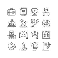 Education Icon Set Collection for Documents, Websites and Mobile Applications vector