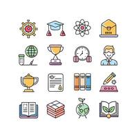 Education Icon Set Collection for Documents, Websites and Mobile Applications vector
