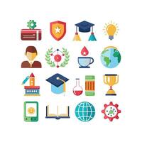 Education Icon Set Collection for Documents, Websites and Mobile Applications vector