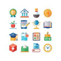 Education Icon Set Collection for Documents, Websites and Mobile Applications vector