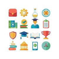 Education Icon Set Collection for Documents, Websites and Mobile Applications vector