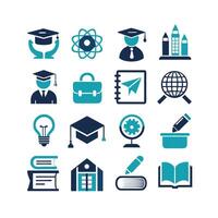 Education Icon Set Collection for Documents, Websites and Mobile Applications vector