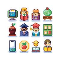 Education Icon Set Collection for Documents, Websites and Mobile Applications vector