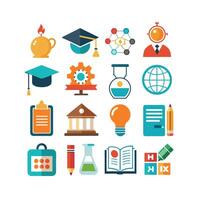Education Icon Set Collection for Documents, Websites and Mobile Applications vector