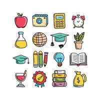 Education Icon Set Collection for Documents, Websites and Mobile Applications vector