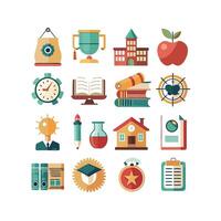 Education Icon Set Collection for Documents, Websites and Mobile Applications vector