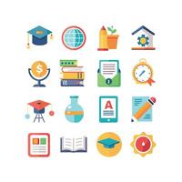 Education Icon Set Collection for Documents, Websites and Mobile Applications vector