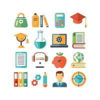 Education Icon Set Collection for Documents, Websites and Mobile Applications vector