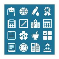 Education Icon Set Collection for Documents, Websites and Mobile Applications vector