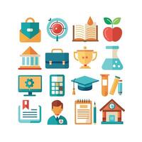 Education Icon Set Collection for Documents, Websites and Mobile Applications vector