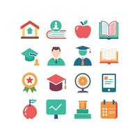 Education Icon Set Collection for Documents, Websites and Mobile Applications vector