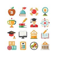 Education Icon Set Collection for Documents, Websites and Mobile Applications vector