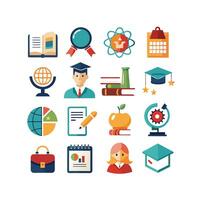 Education Icon Set Collection for Documents, Websites and Mobile Applications vector